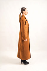 Oversized camel coat