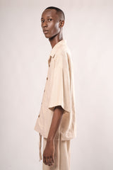 Ivory Woven Linen shirt