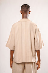 Ivory Woven Linen shirt